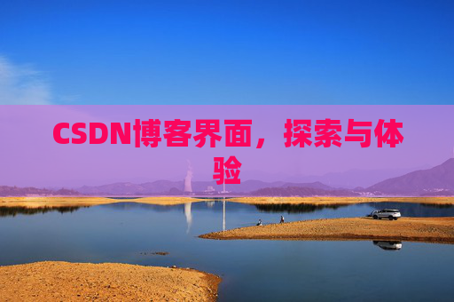 CSDN博客界面,探索与体验